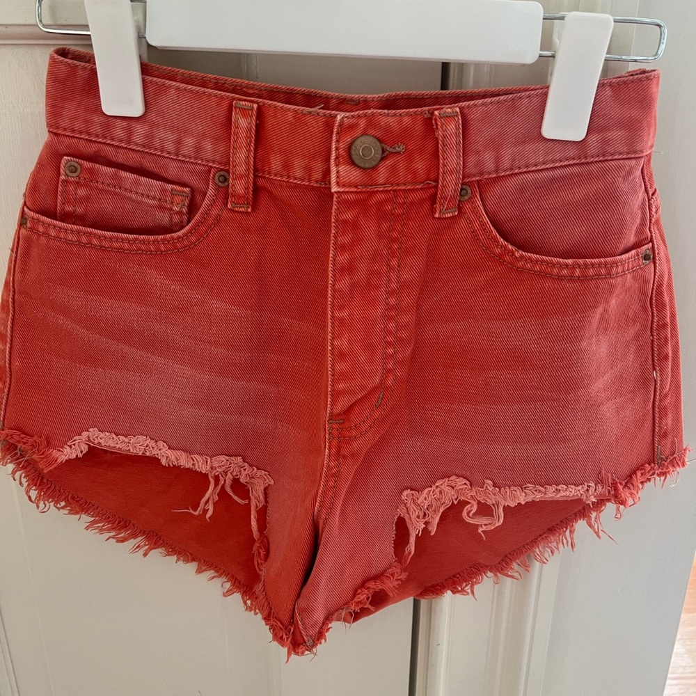 Urban Outfitters BDG Vibrant Burnt Orange Jean Shorts